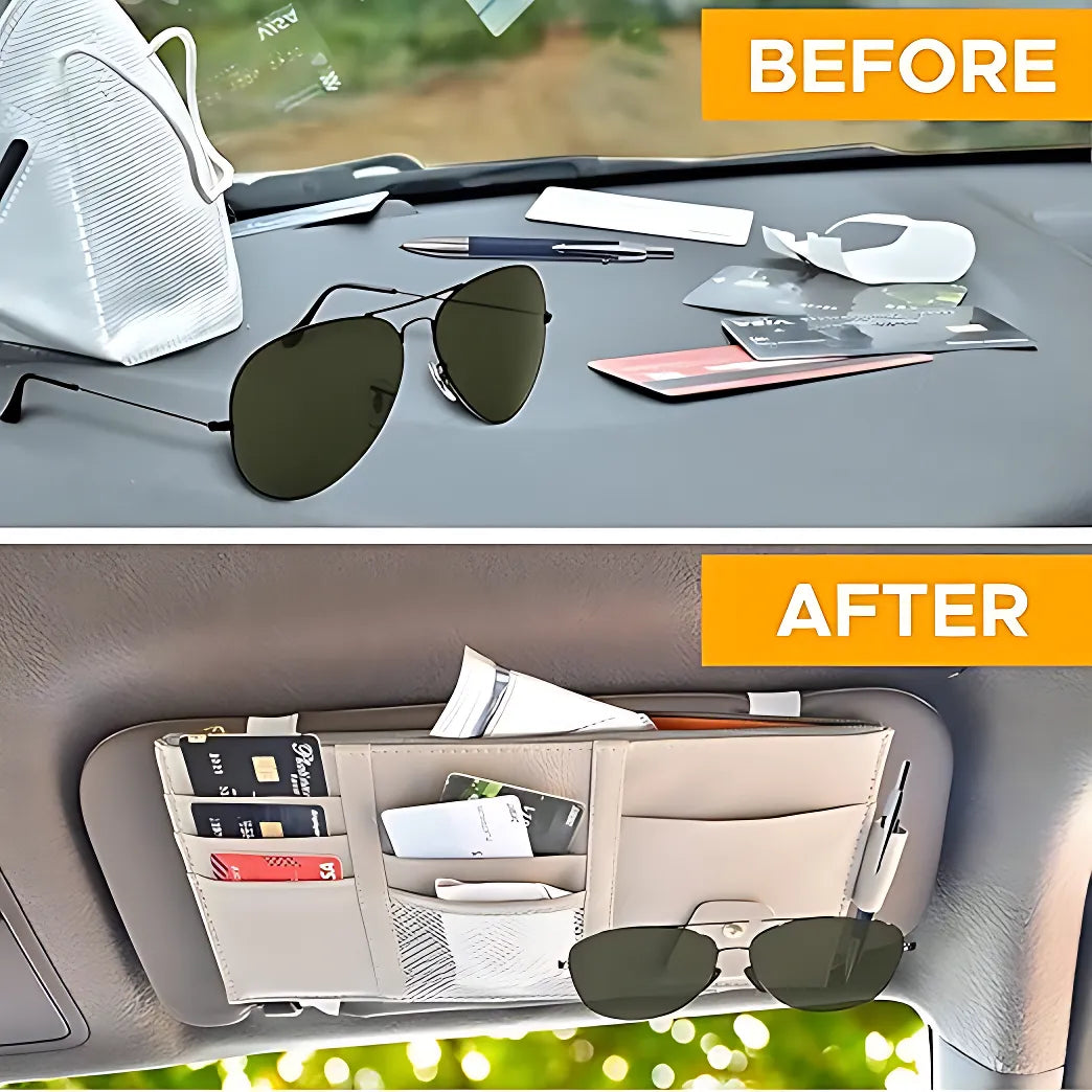 Car Visor Organizer Pouch Automotive