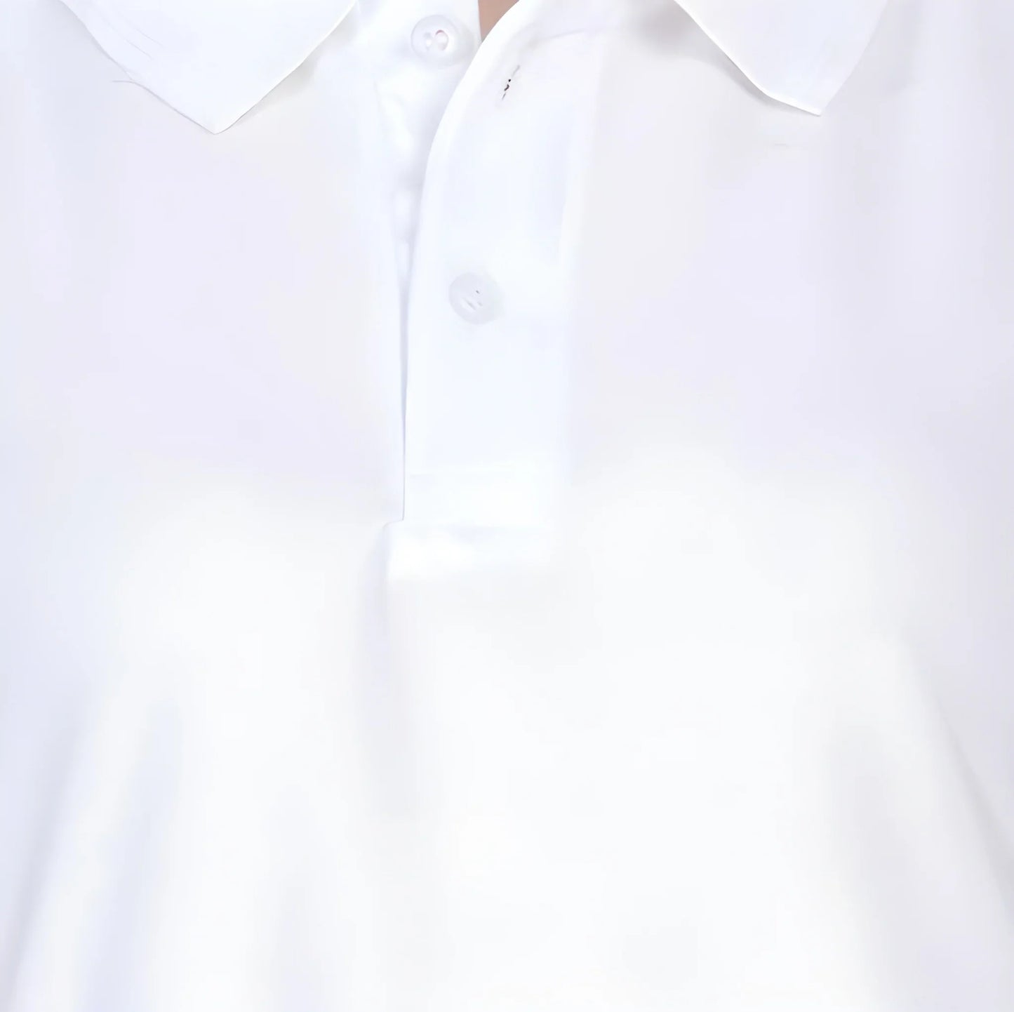 Classic White Cotton Polo Neck T Shirt