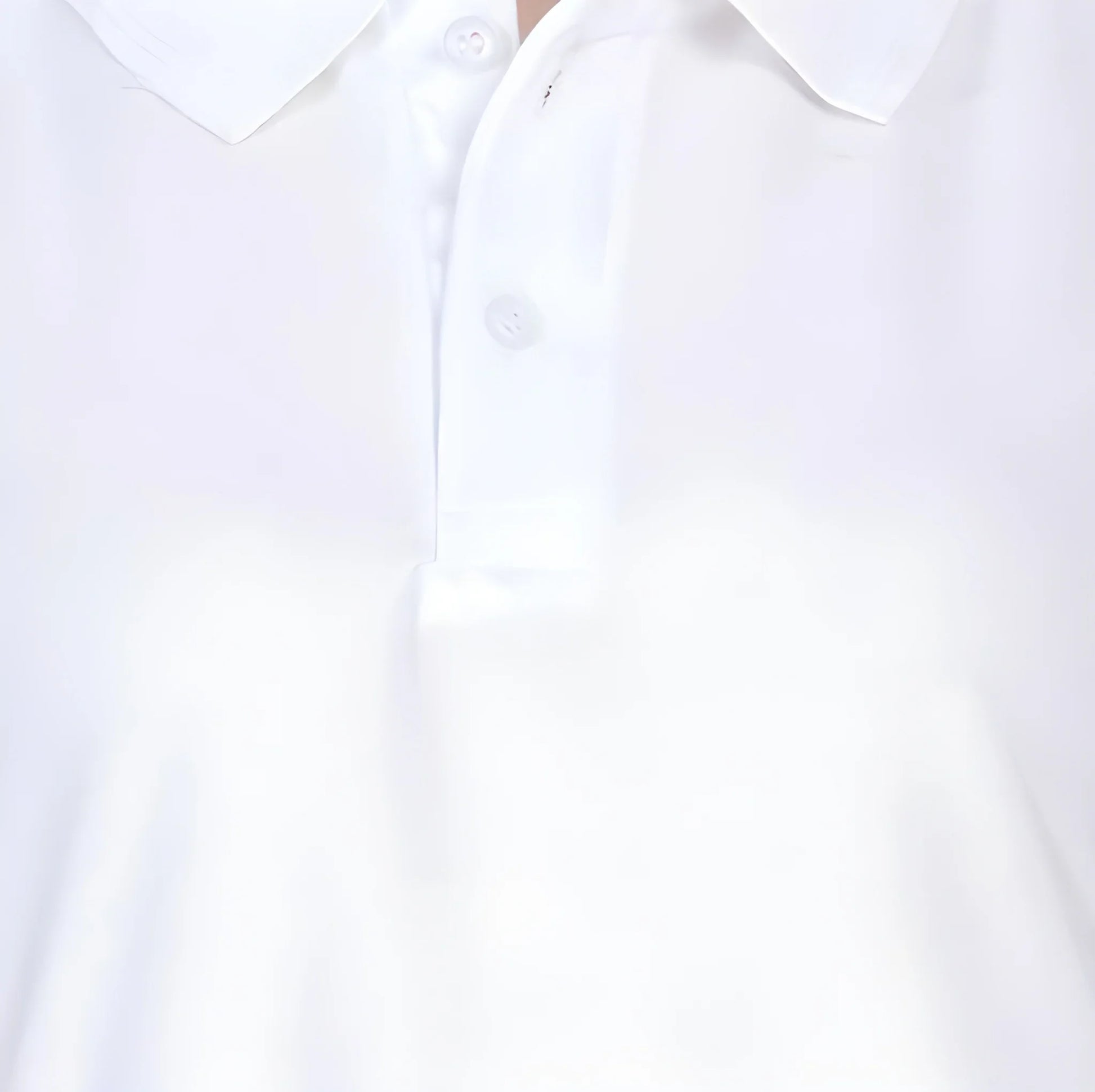 Classic White Cotton Polo Neck T Shirt