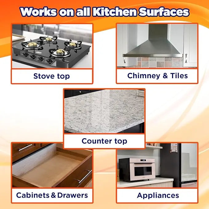 Clean Super Strong Powerful Kitchen Foam Cleaner 500 ml Pack of 2 Home Improvement