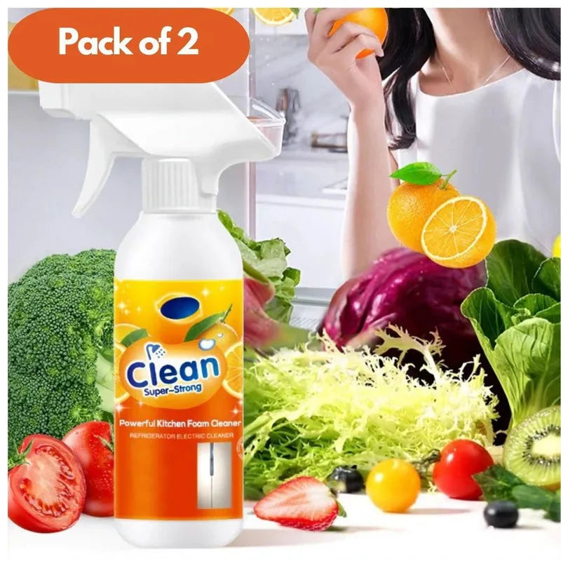 Clean Super Strong Powerful Kitchen Foam Cleaner 500 ml Pack of 2 Home Improvement