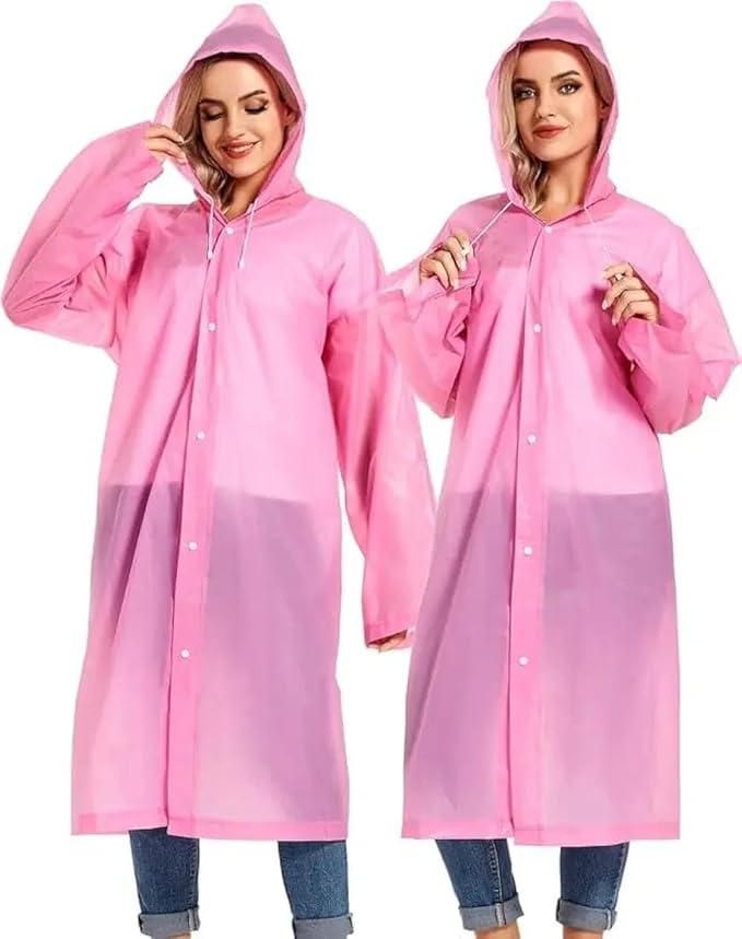 Clear Waterproof Rain Poncho Apparel & Accessories