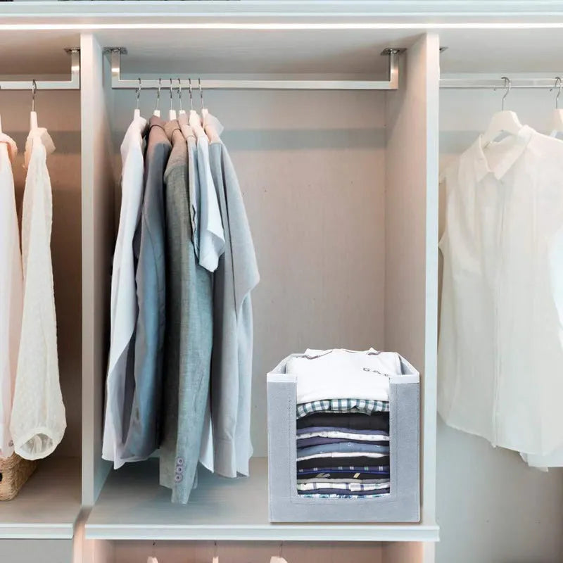 Cloth Organizer Non Woven Foldable Cloth Organizer (Pack of 3) Home Improvement