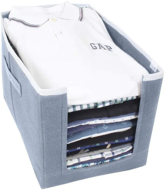 Cloth Organizer Non Woven Foldable Cloth Organizer (Pack of 3) Home Improvement