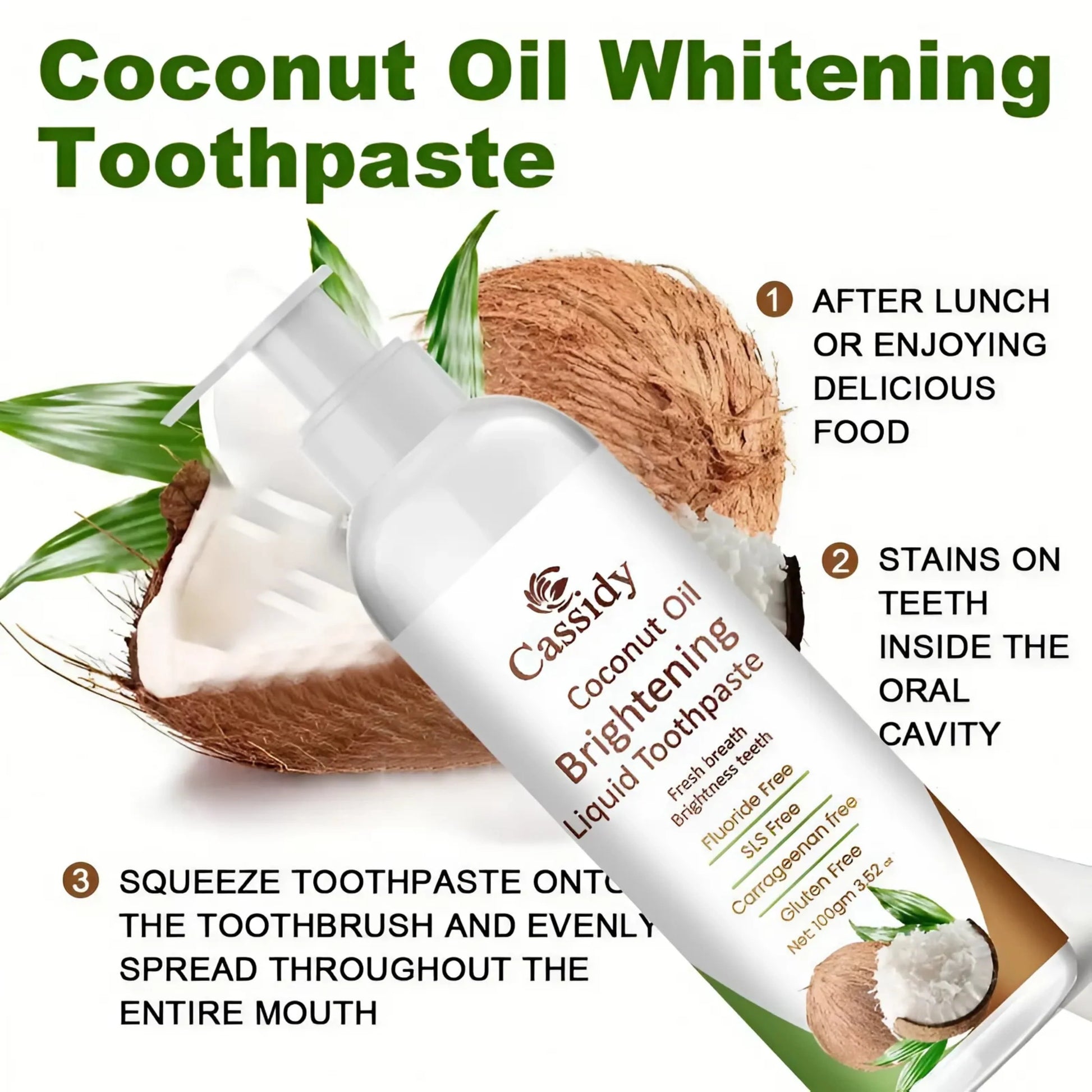 Coconut Oil Liquid Toothpaste