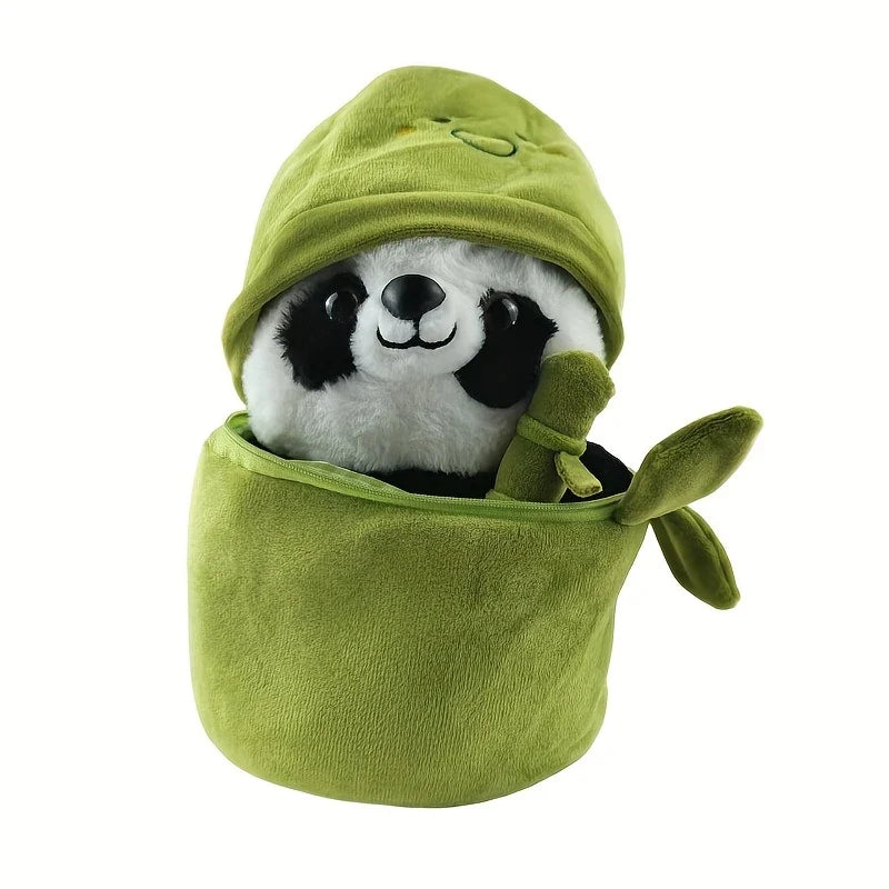 Cute Panda Plush with Bamboo toy