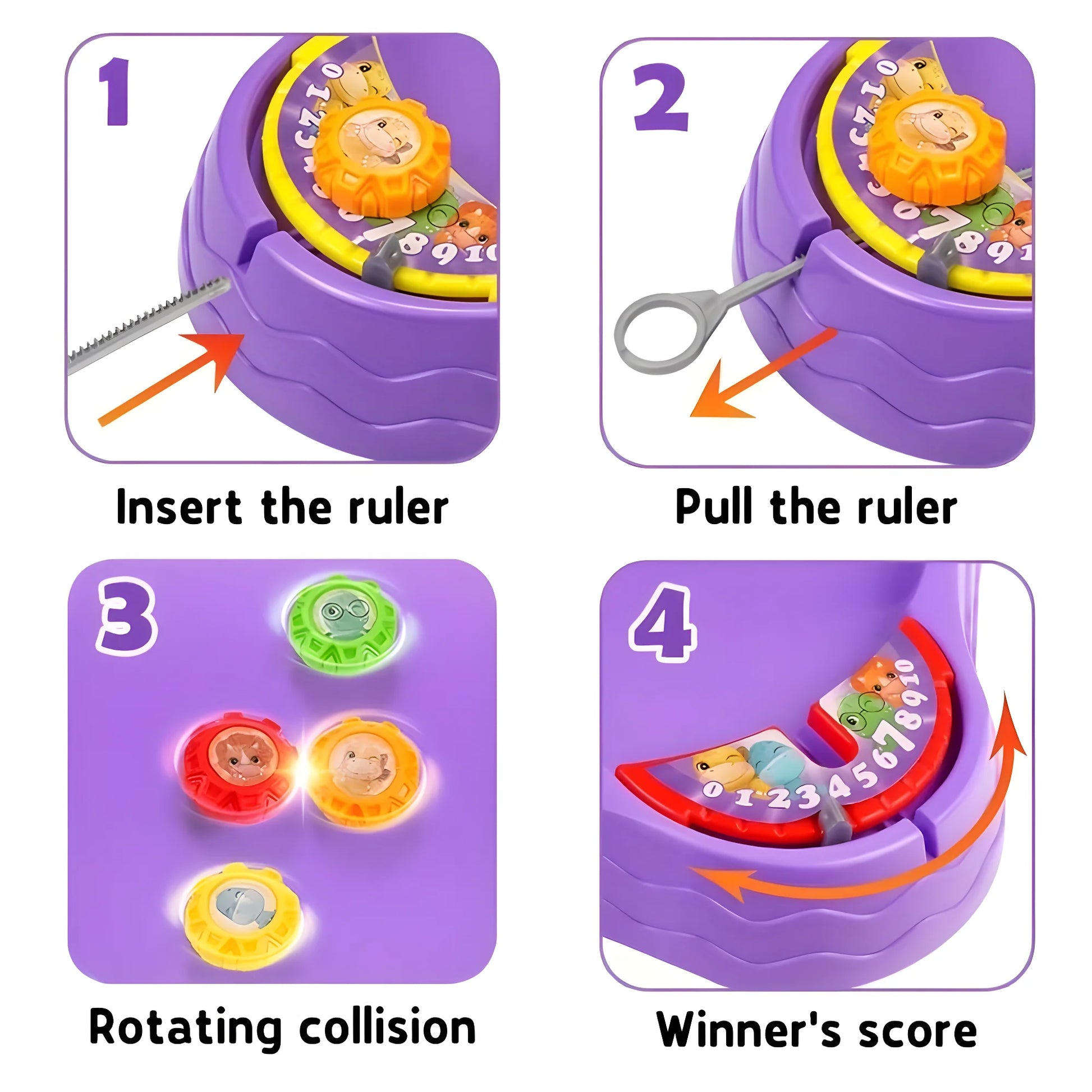 Dino Battle Spinner Set toy