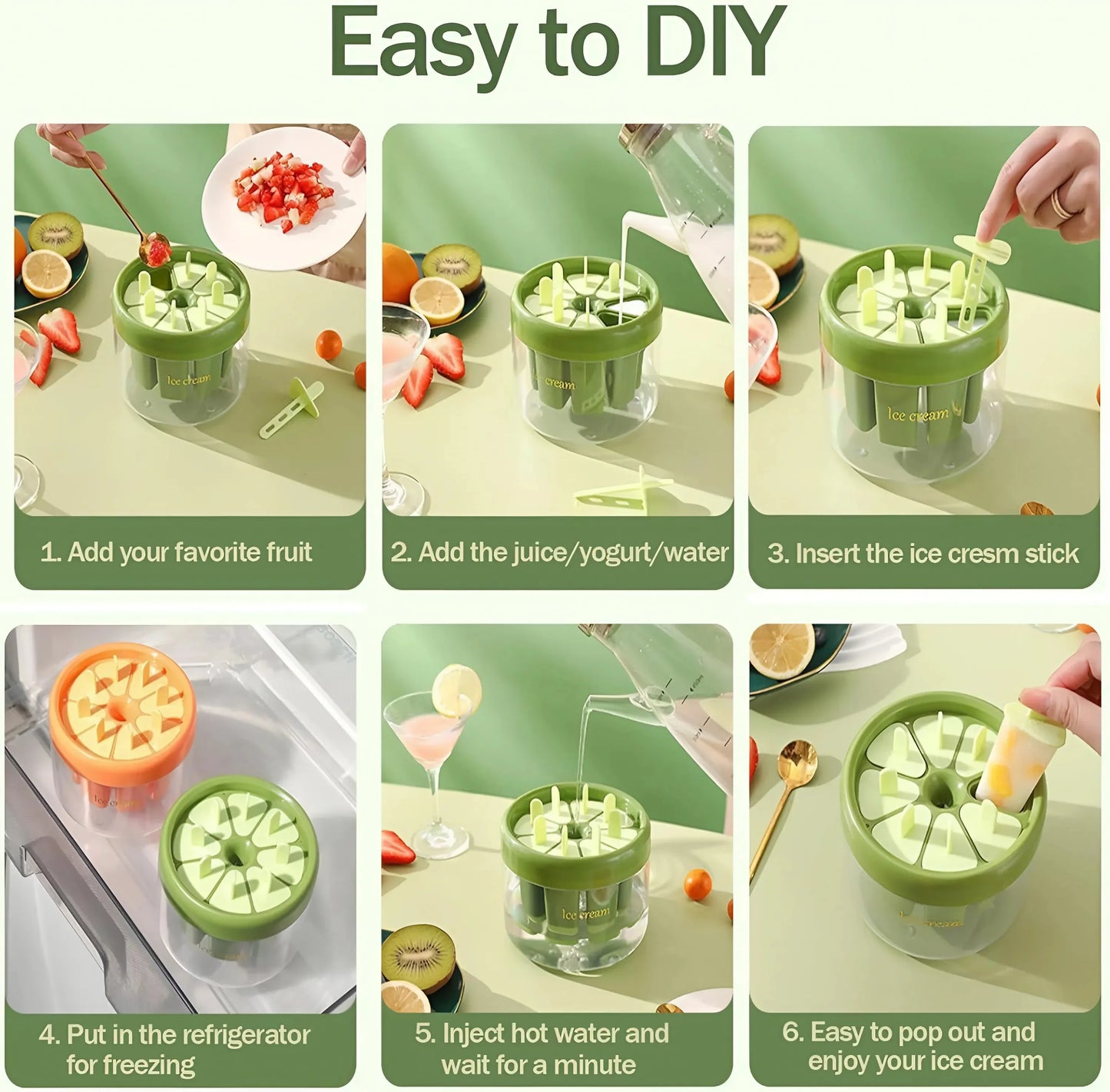 DIY Ice Pop Mould Kitchenware