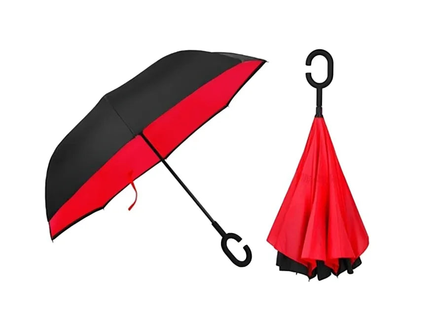 Double Layer Inverted Reversible Umbrella