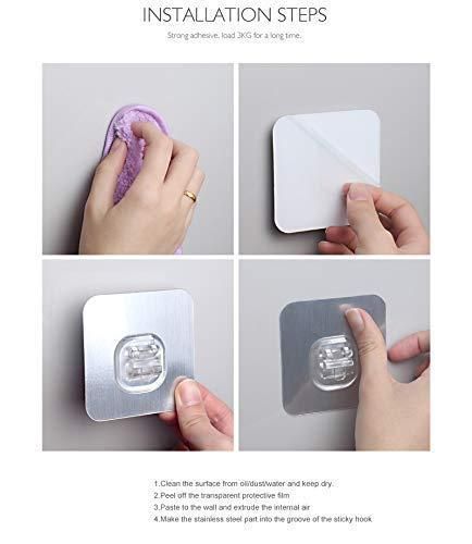 Double Layered Stainless Steel Soaps Storage Rack with Hook