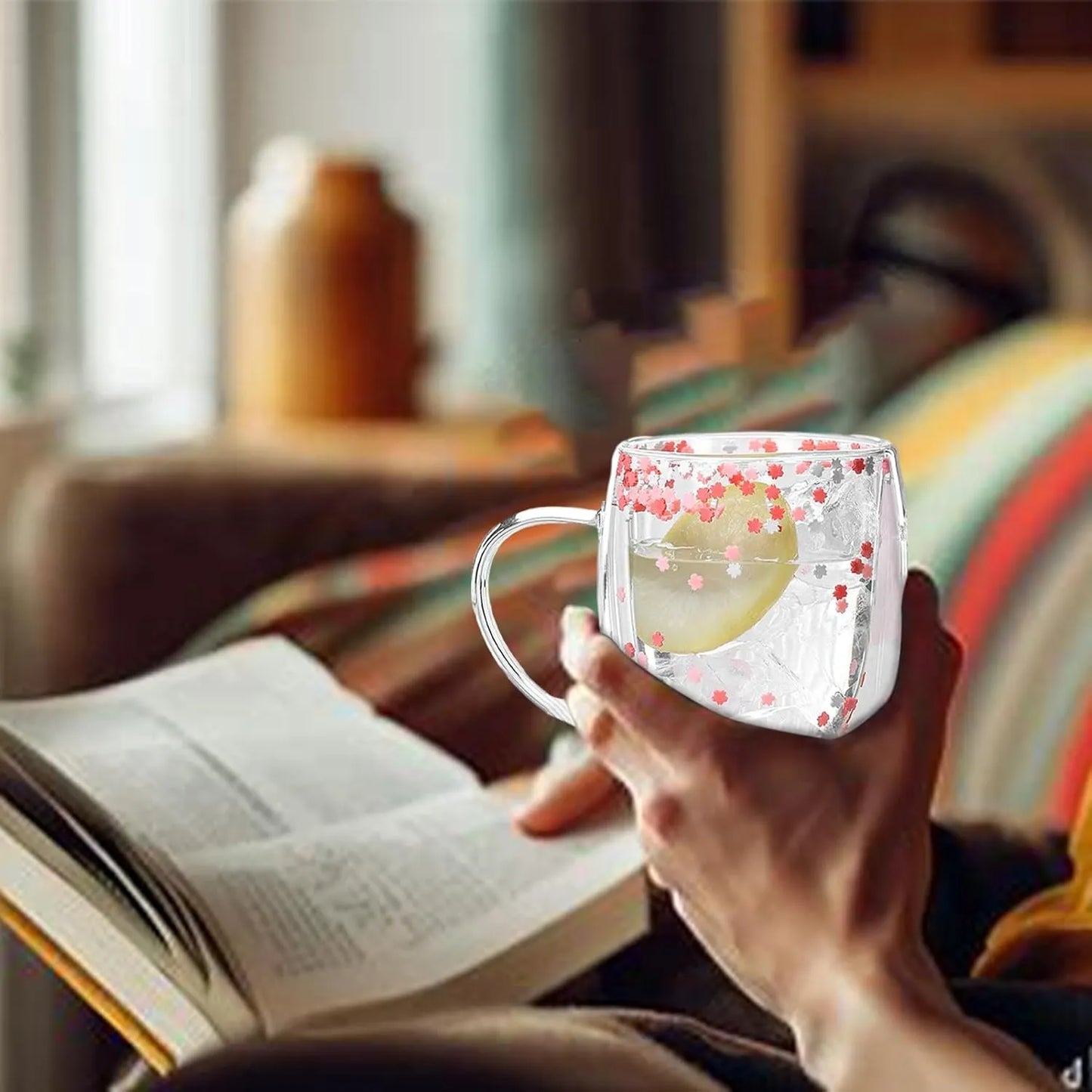 Double Walled Glass Mugs Home & Kitchen