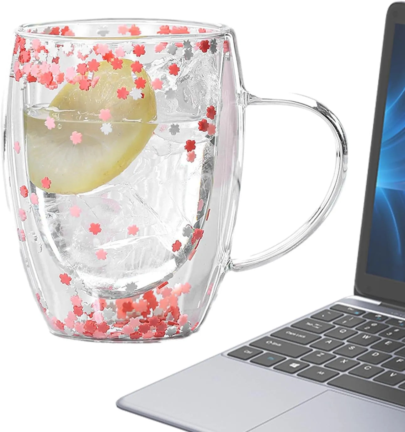 Double Walled Glass Mugs Home & Kitchen