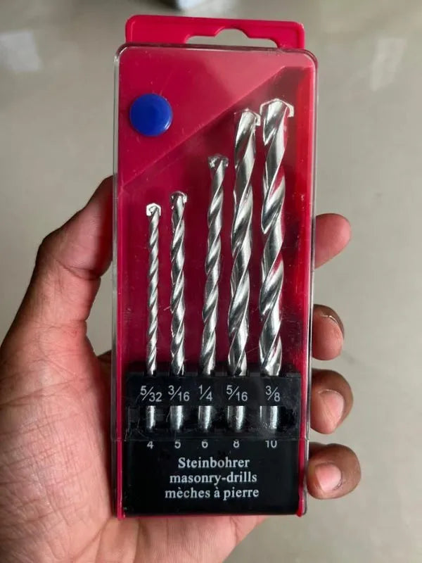 Drill Bit Set (Assorted 5 Piece) Hardware