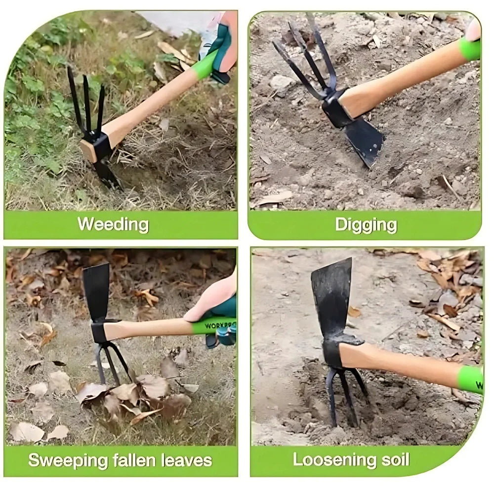 Dual Hoe & Rake Tool