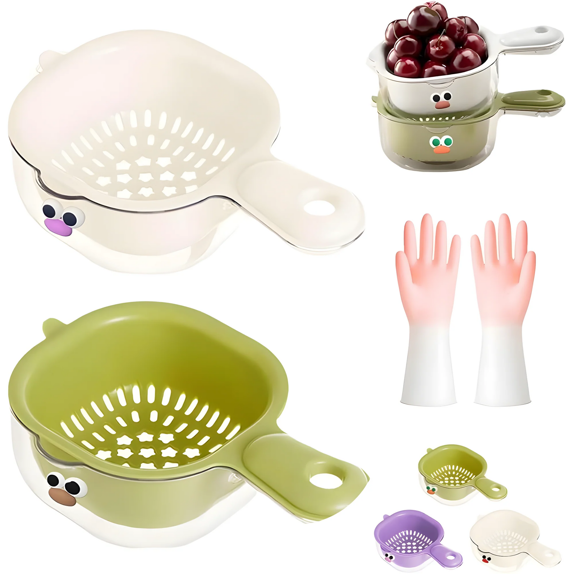 Dual Layer Strainer Basket Kitchenware