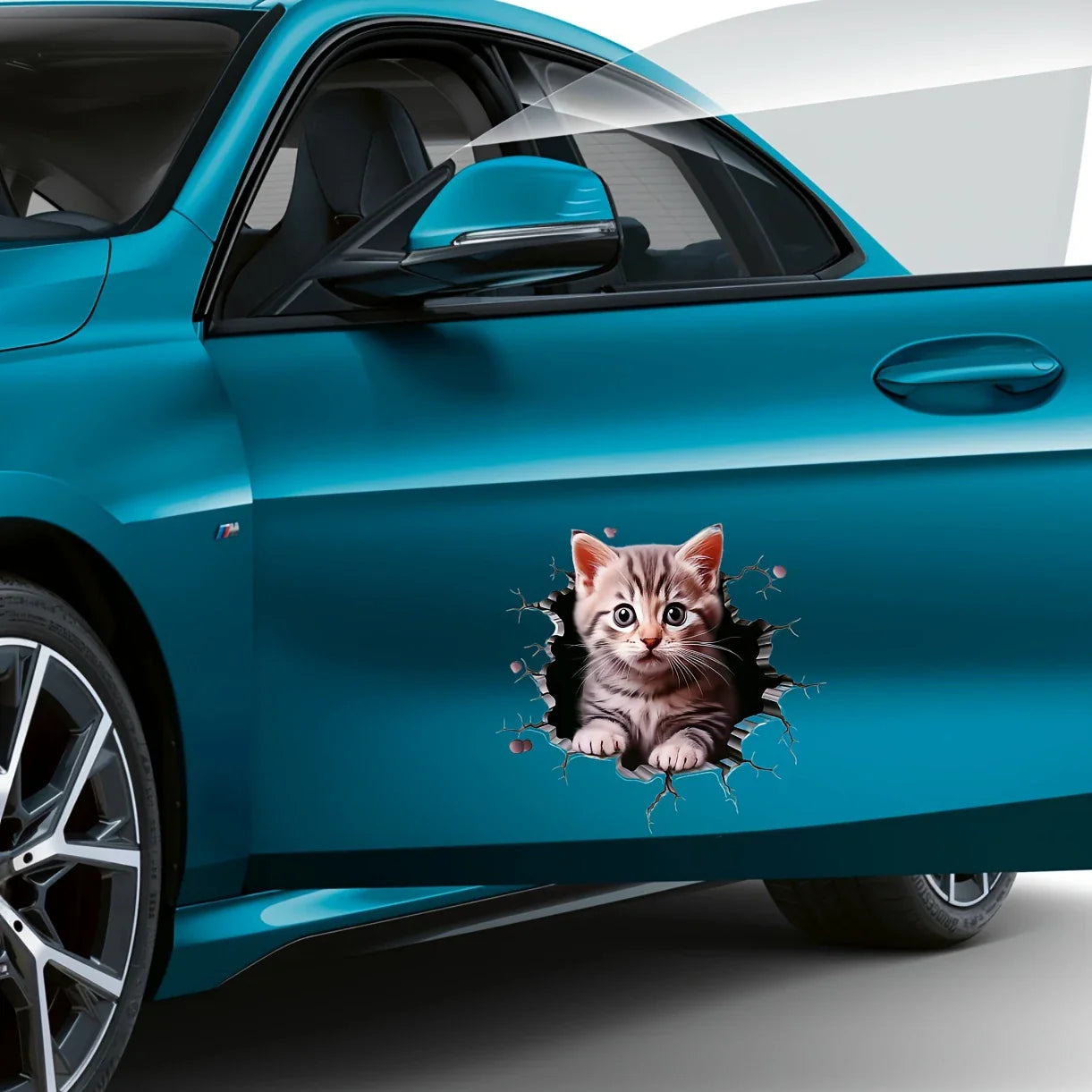 Durable Cat Pattern Car Sticker car accessories