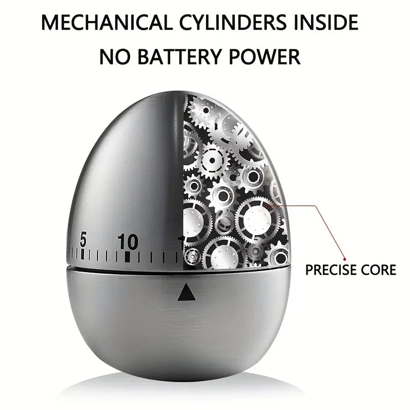 Egg Shaped Stainless Steel Timer Kitchenware