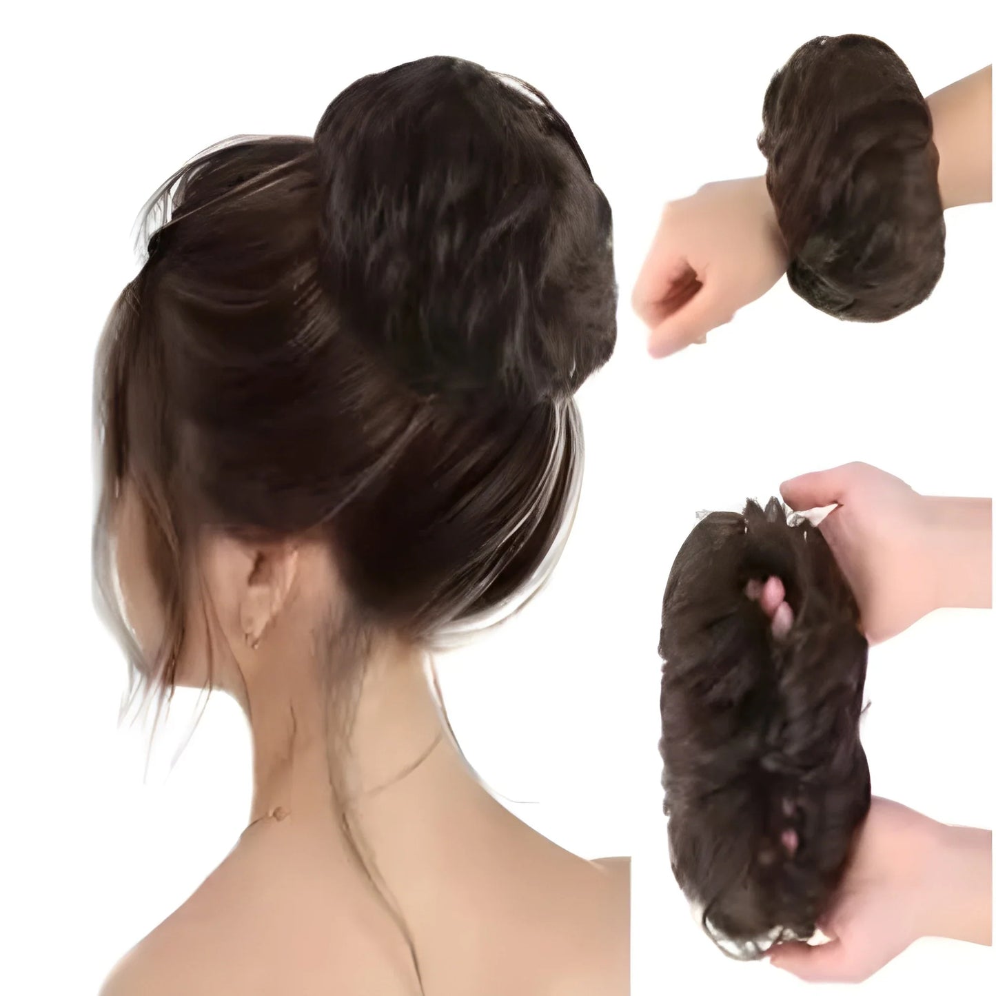 Elastic Hair Bun Pack