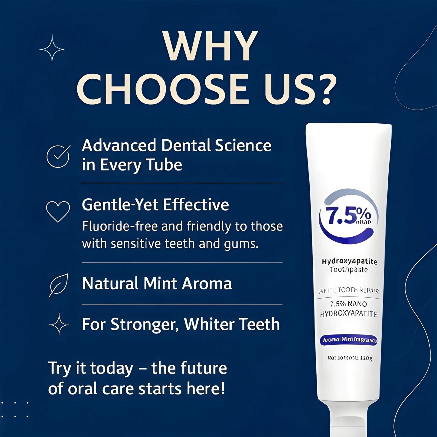 Enamel Restoring Hydroxyapatite Toothpaste