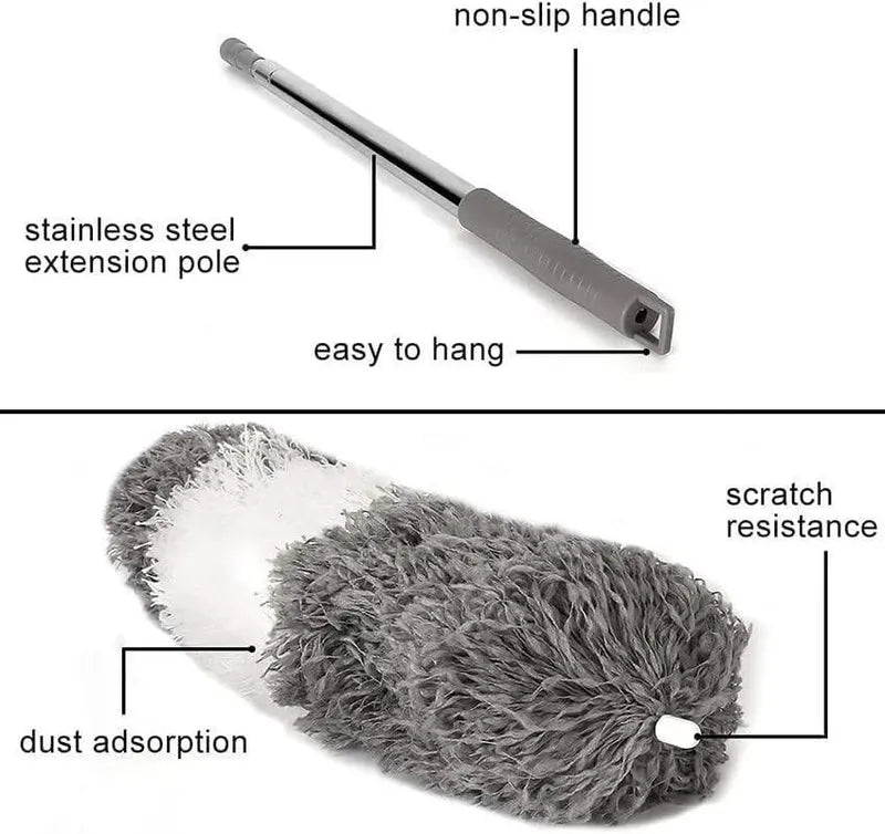 Flexible Mop Duster for Quick and Easy Cleaning with Long Rod Home Accessories