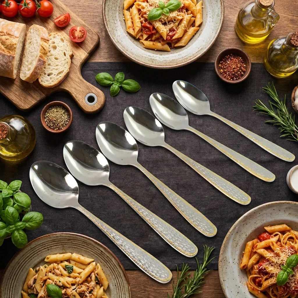 Best gold bordered steel spoons - 2026 | fast shipping