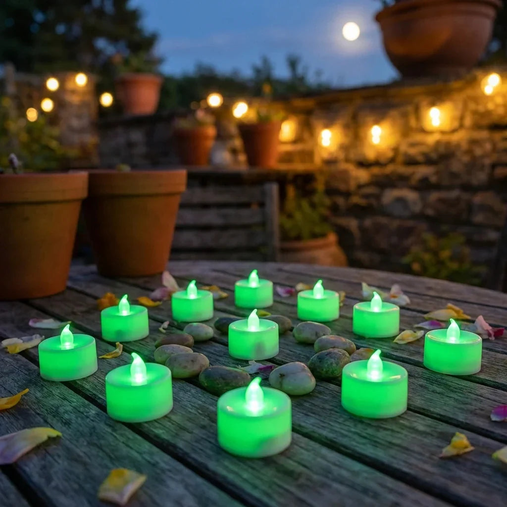 Best green flameless led tealights - candles | 2026 | fast shipping