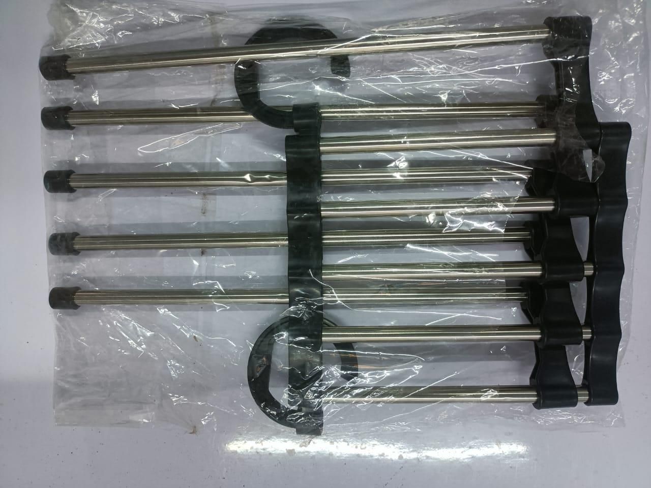 Hanger 5 In 1 Stainless Steel Multifunction Retractable Rack Trouser Hanger(Pack of 2)