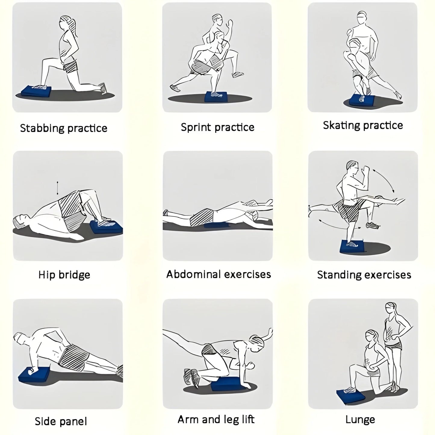 Inflatable Core & Yoga Pad Set