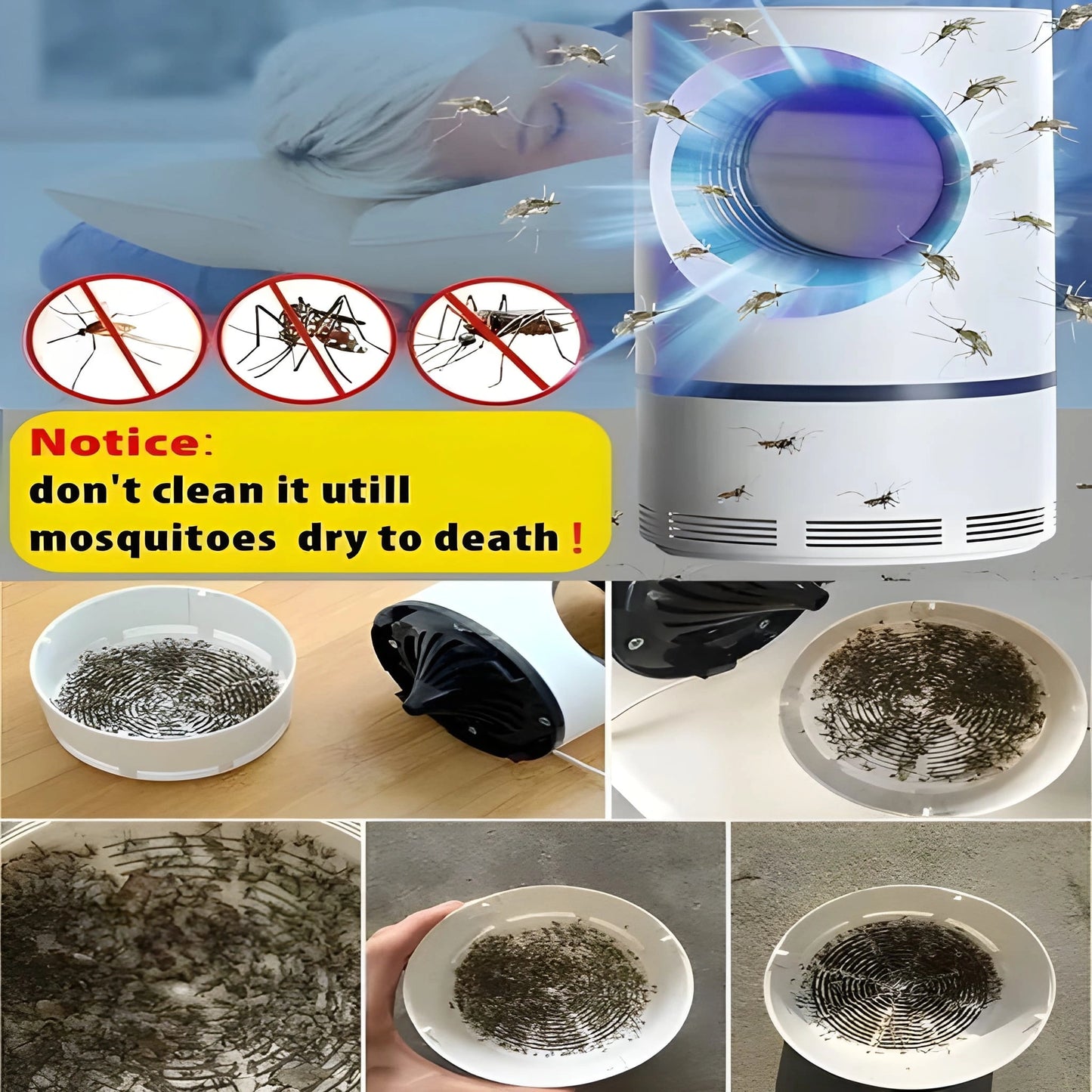 Rechargeable Insect Suction Trap