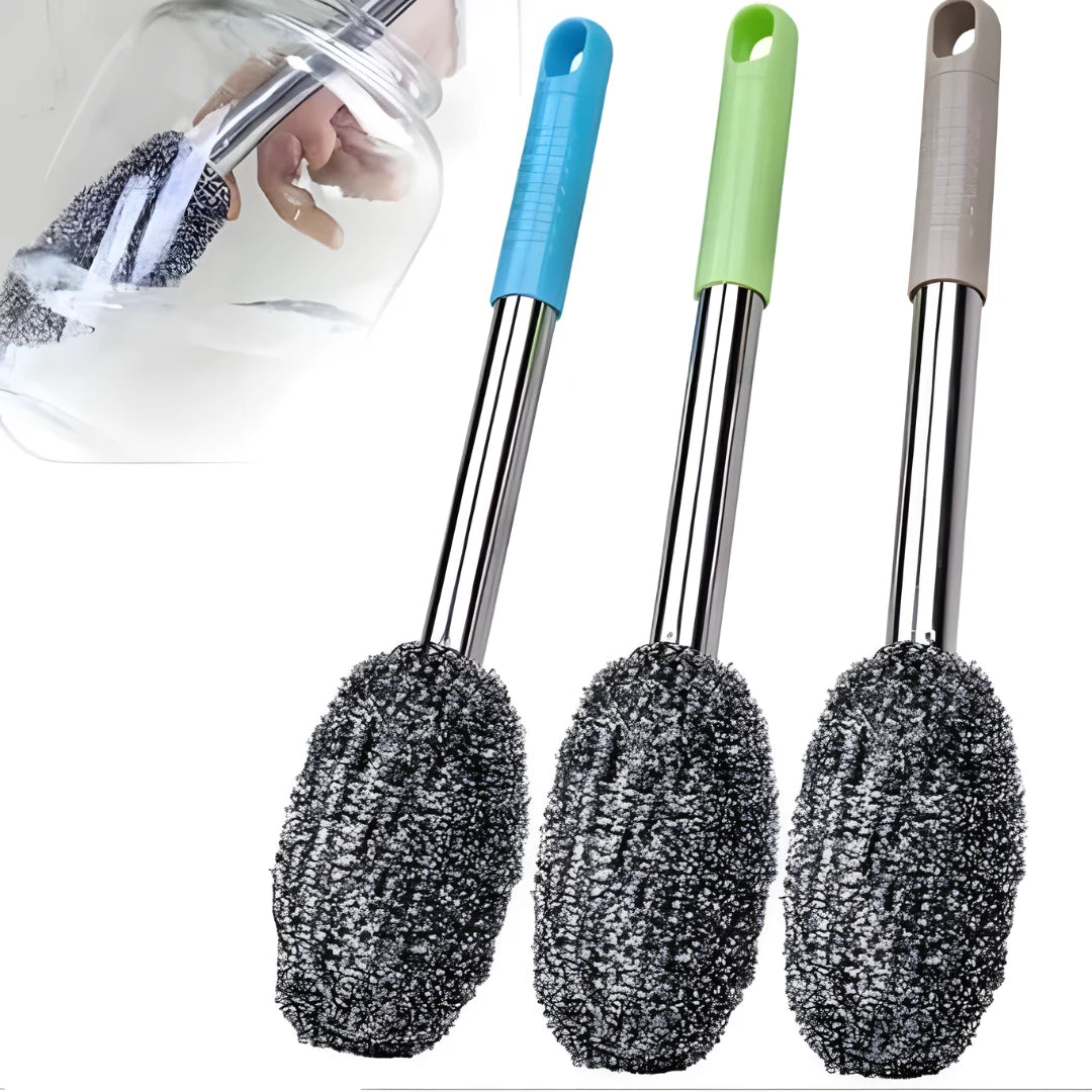 Bottle Jar Toilet Cleaner Brush Scrubber