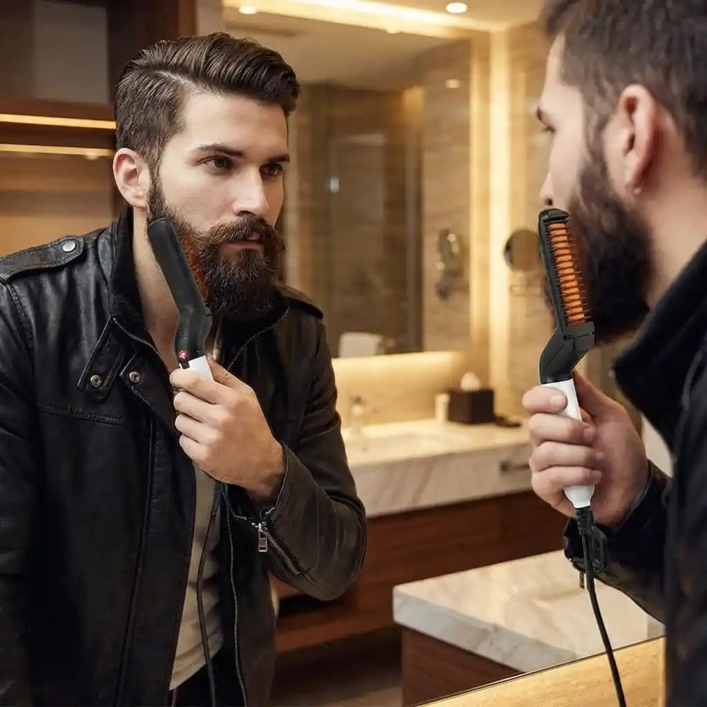 Best mens beard and hair curling straightener - straightening brushes | 2026 | fast shipping