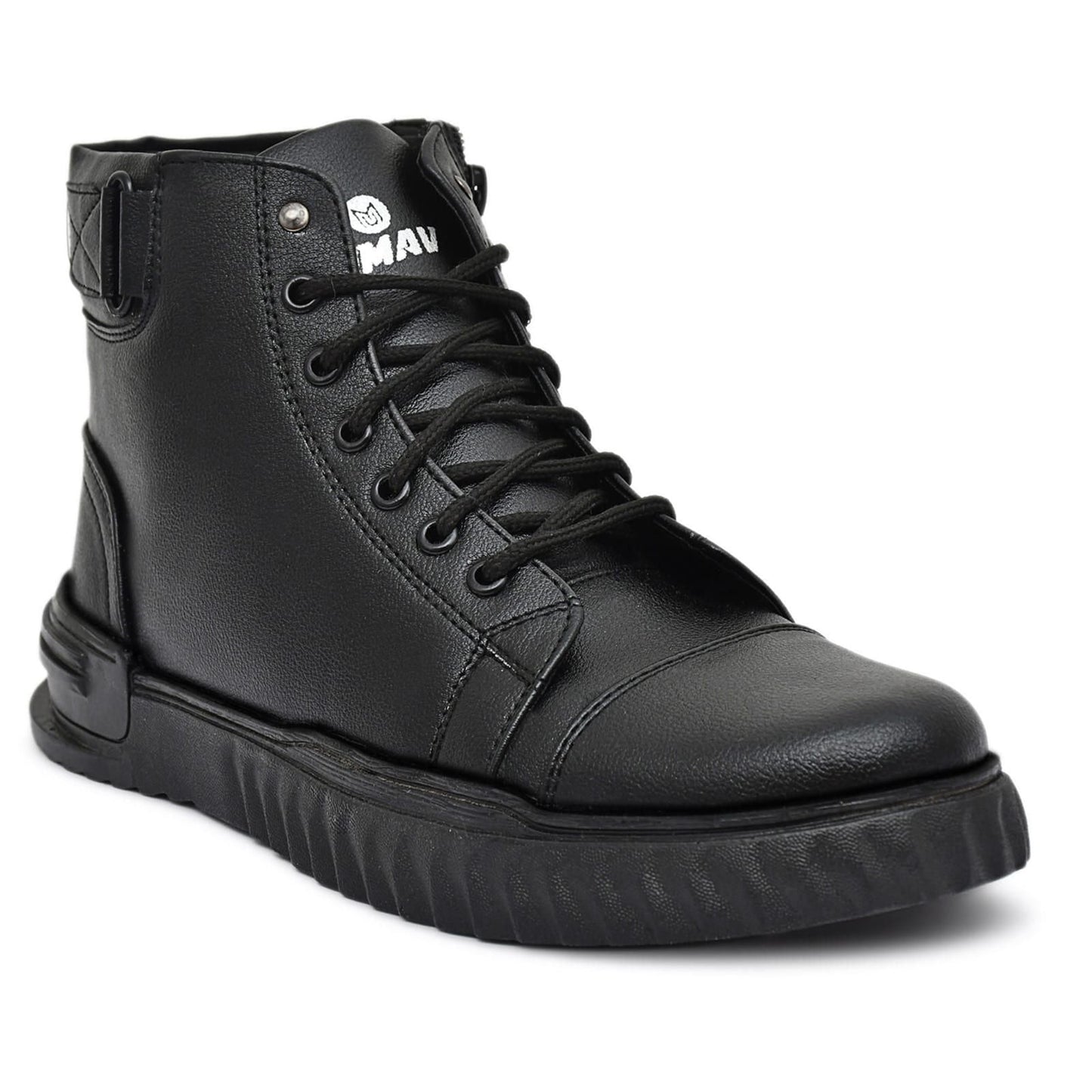 Men’s Black Korean Style Sneakers Boot 10