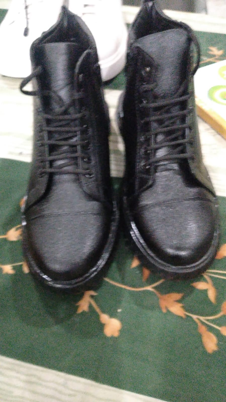 Men’s Black Korean Style Sneakers Boot