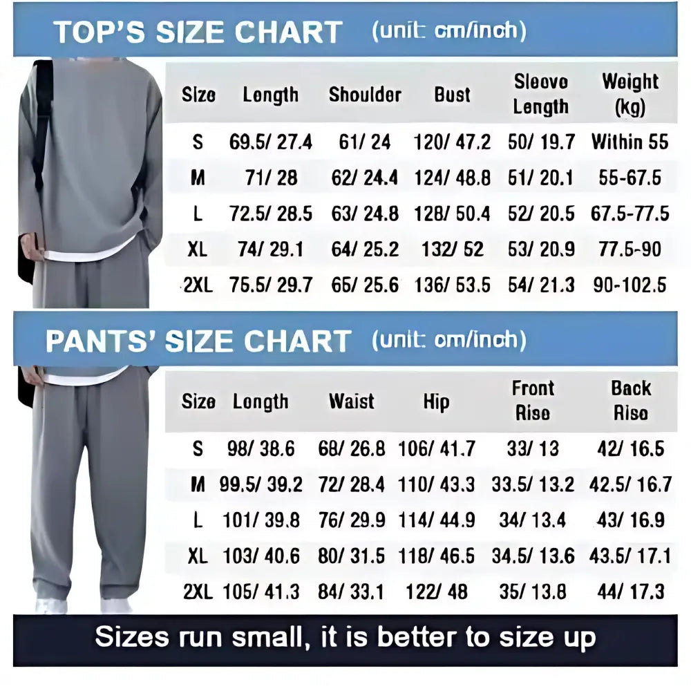 Men’s Loose Fit Coord Set clothing