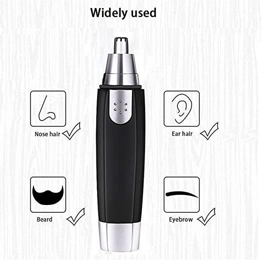 Nose Hair Trimmer Battery Operated Ear and Nose Hair Trimmer Clipper Painless