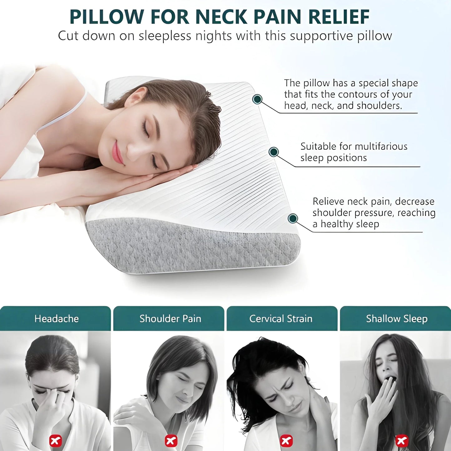 Orthopedic Memory Foam Pillow