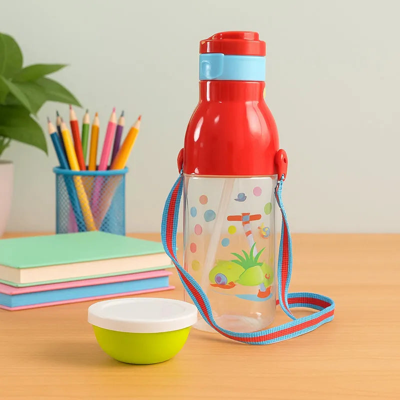 Plastic Tranparent Sports Insulated Water Bottle With Dori (800 ml) - Home Improvement