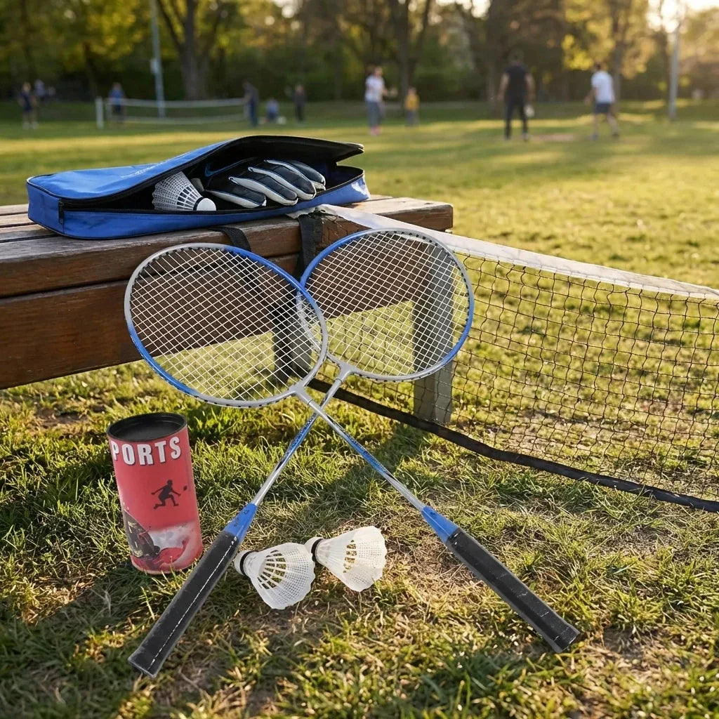 Best premium badminton set with 2 rackets & shuttlecocks - racket sets | 2026 | fast shipping