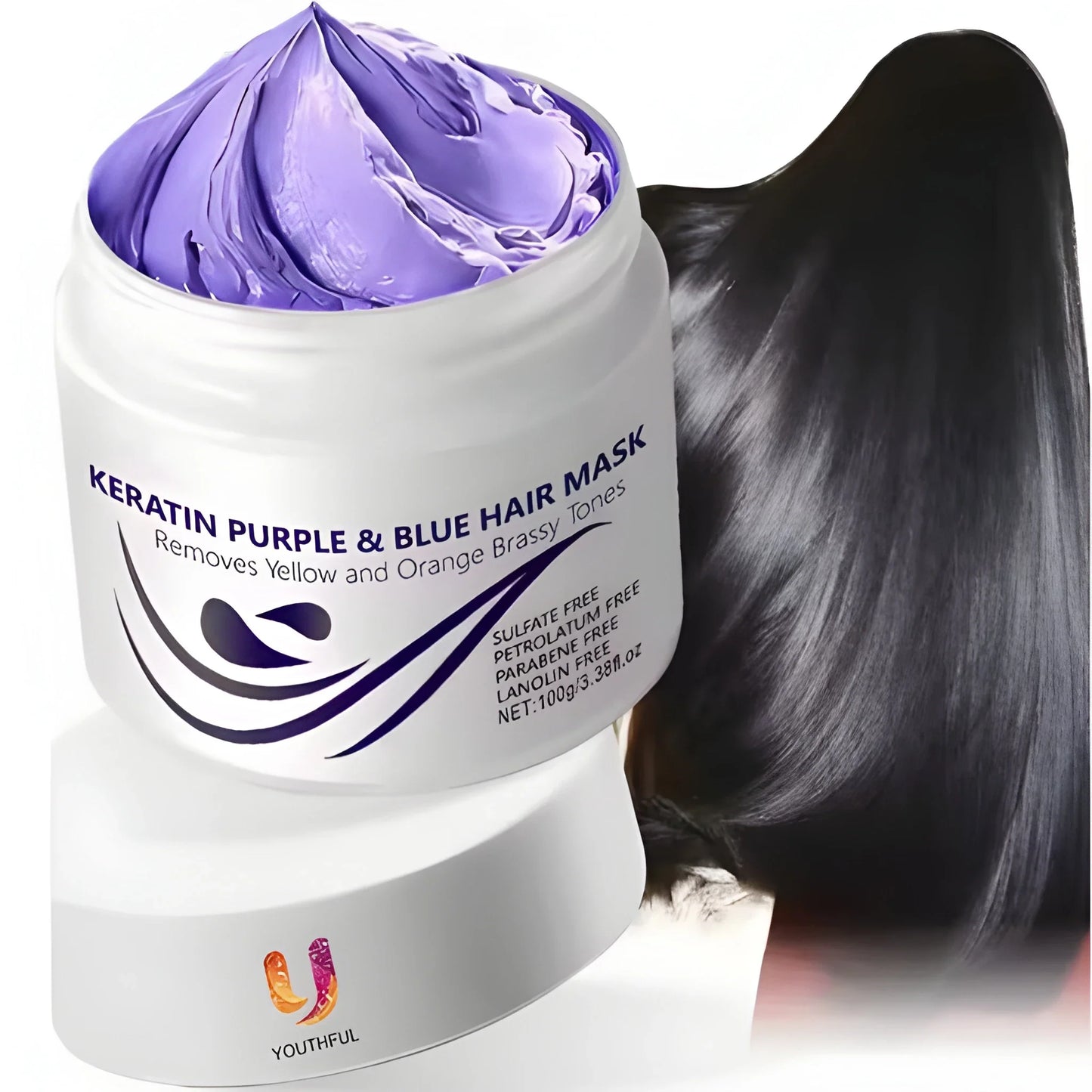 Purple Blue Hair Mask