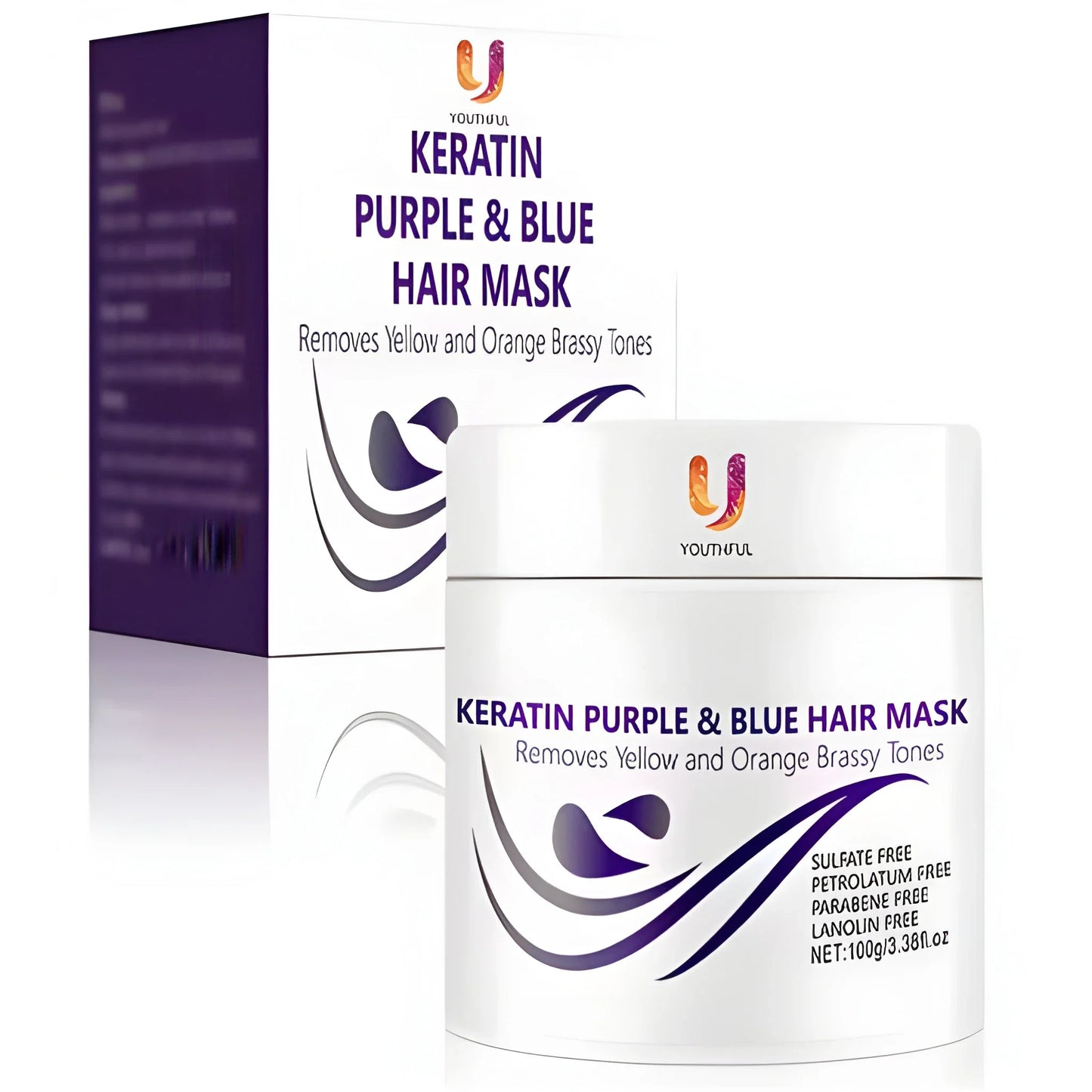 Purple Blue Hair Mask