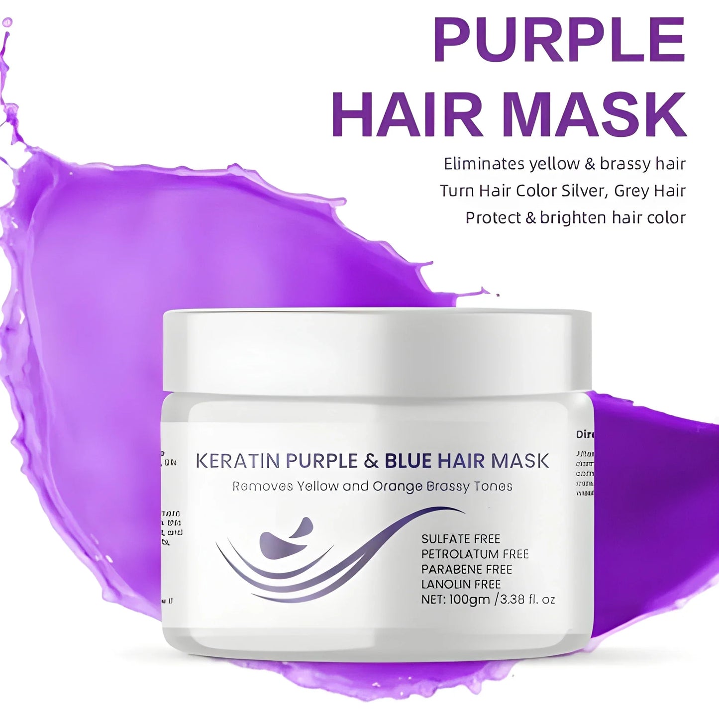 Purple Blue Hair Mask