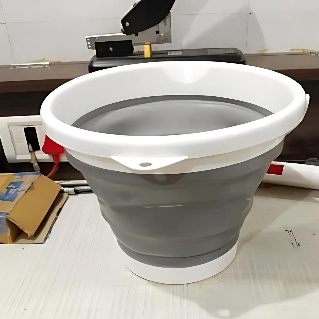 PVC Coated Collapsible Foldaway Bucket(Assorted Colors)