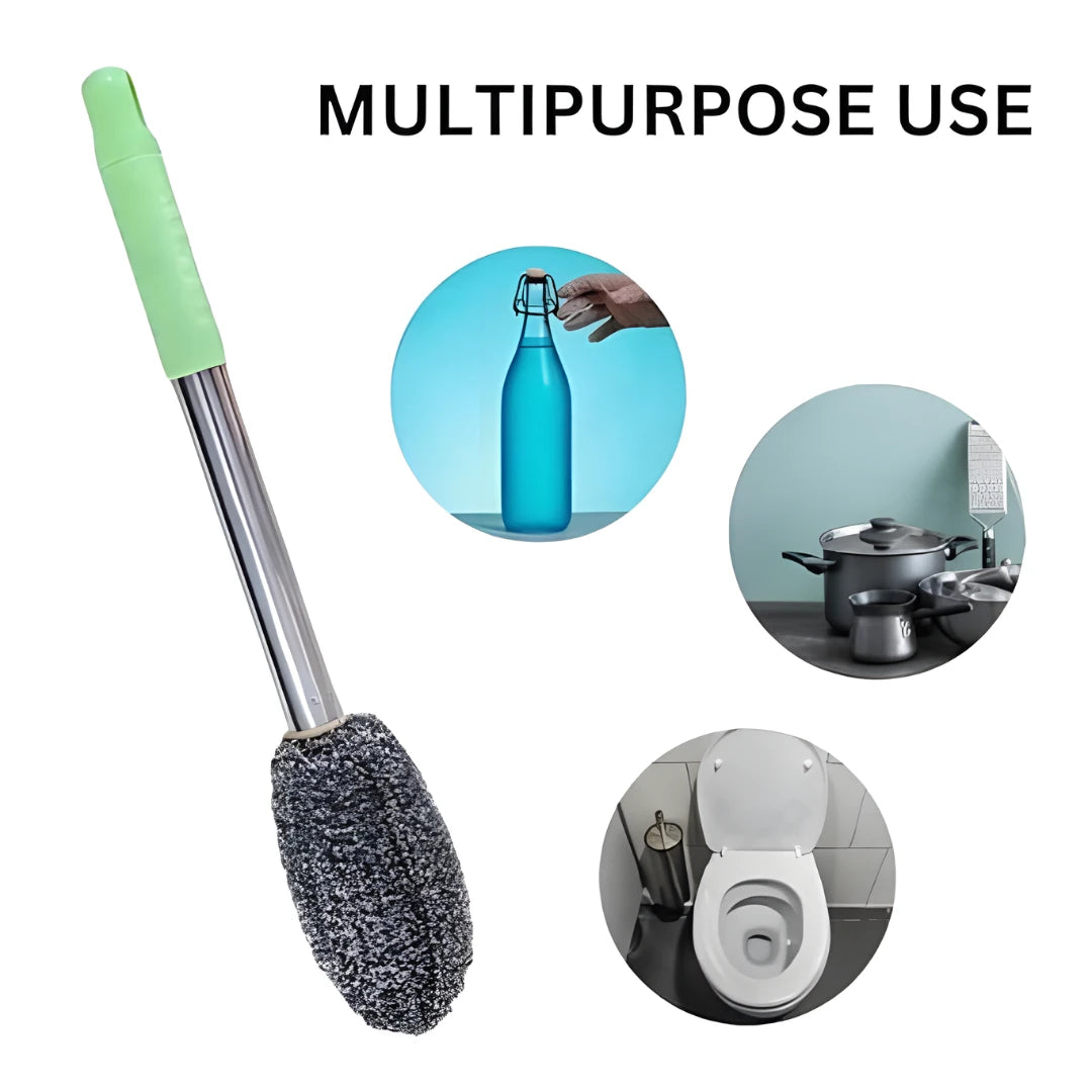Bottle Jar Toilet Cleaner Brush Scrubber