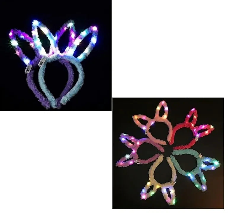 Rabbit Ears Hair Band with Light