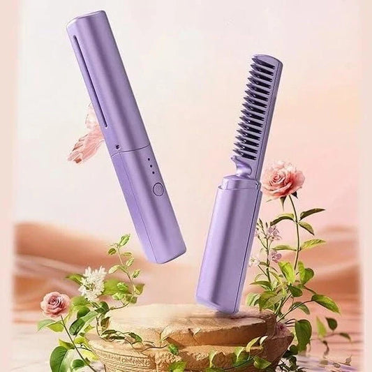 Rechargeable Hot Comb Hair Straightener hair care