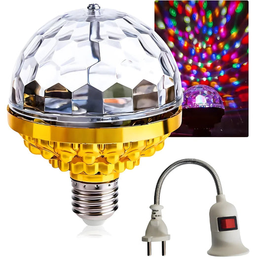 Rotating Magic Ball Light with Lamp Holder Set