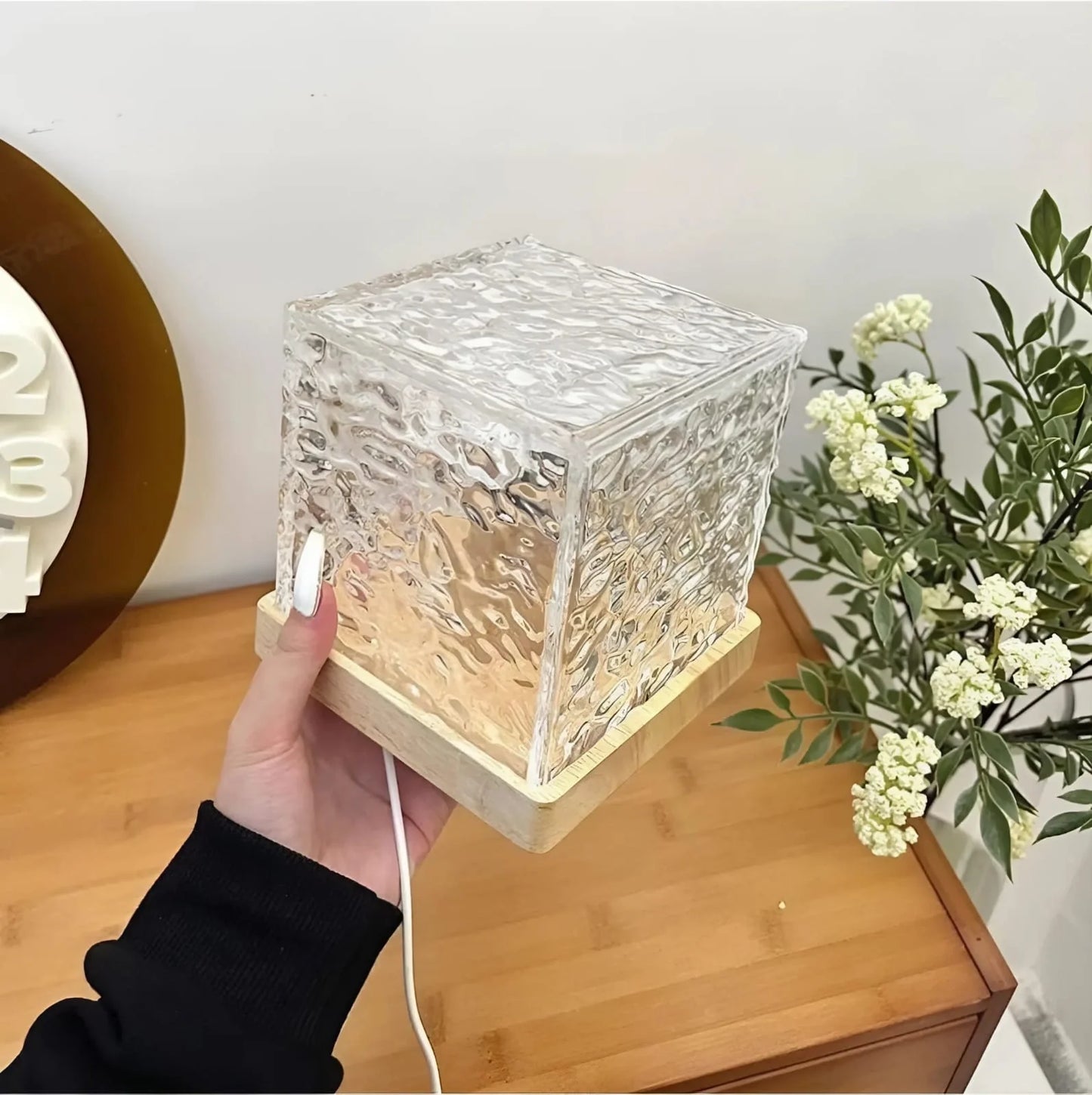 Rotating Ripple Night Light