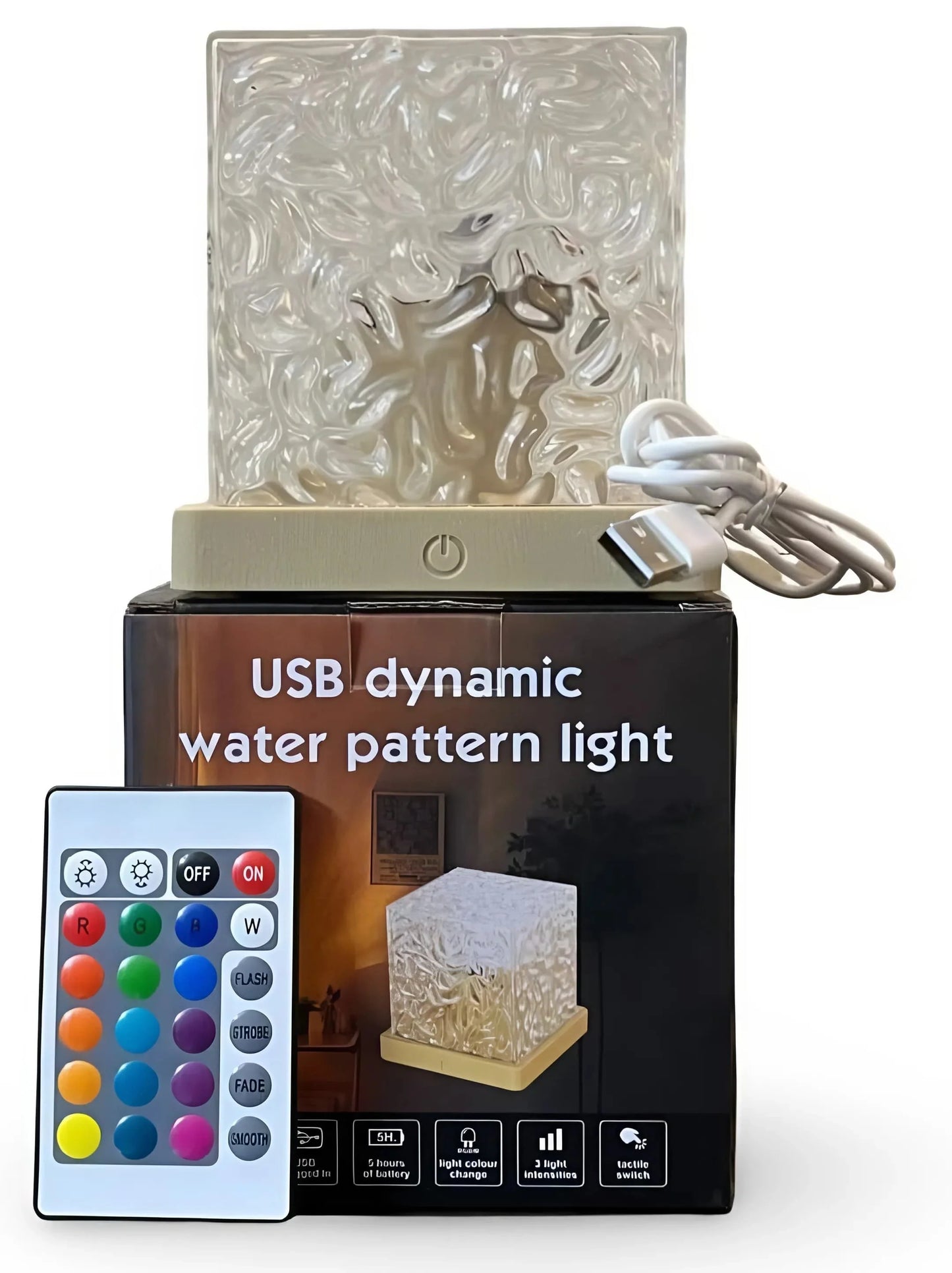 Rotating Ripple Night Light