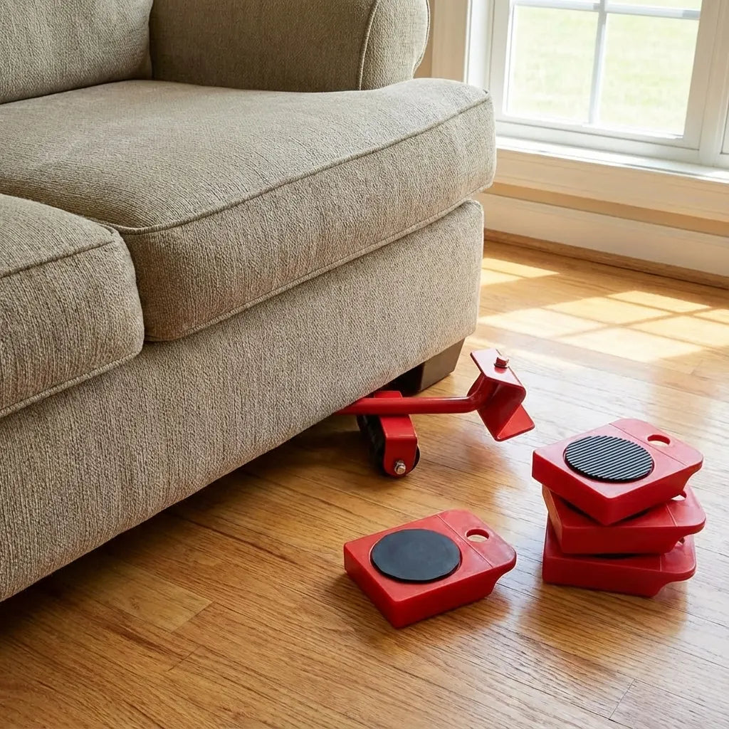 Furniture Lifter -Furniture Lifter Mover Tool Set with Wheel Pads
