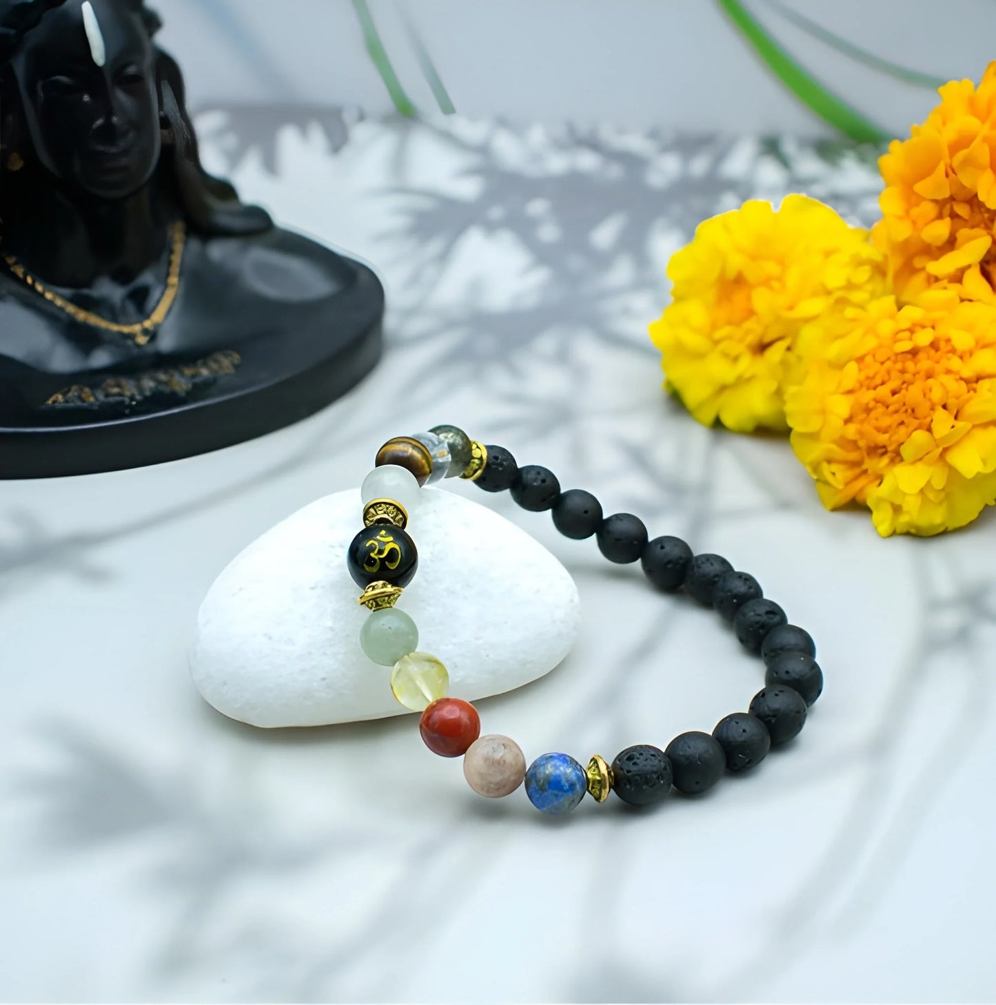 Sacred Om Bead Bracelet